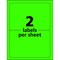 Avery Label, Ship, Neon, 5.5X8.5, Grn 2PK AVE5952 - alternate 3
